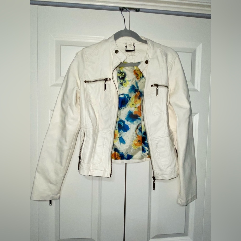 Off-White Vegan leather lightweight jacket